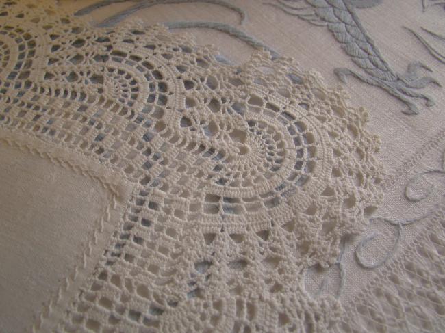 Very sweet hand made doily with lovely irish lace