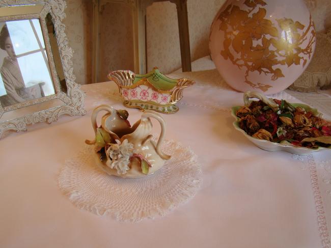 Lovely edwardian hairpin lace doily 1900