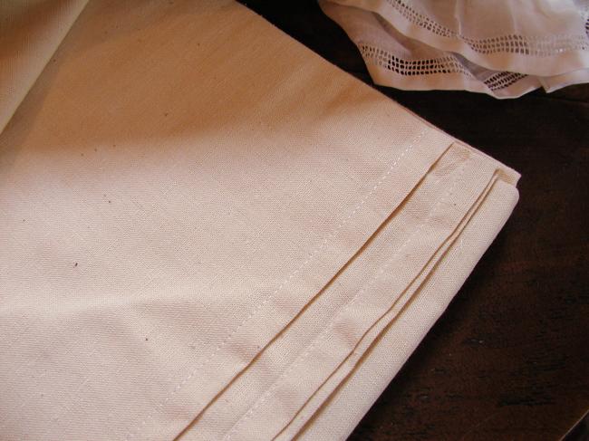 Superb métis of linen & cotton sheet, never used