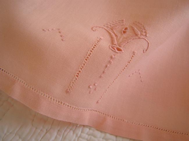 Jolie culotte panty rose agrémentée de broderie 1920-30