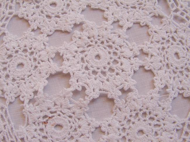 Sweet hand made crochet lace tiny doily