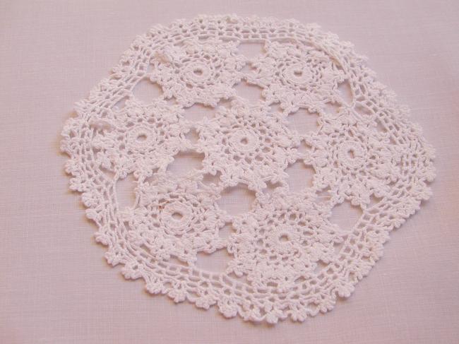 Sweet hand made crochet lace tiny doily