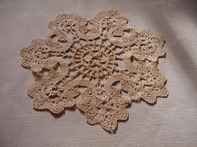 Lovely round Cluny lace doily