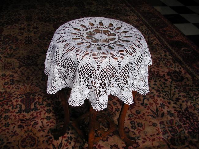 Lovely crochet lace large table centre