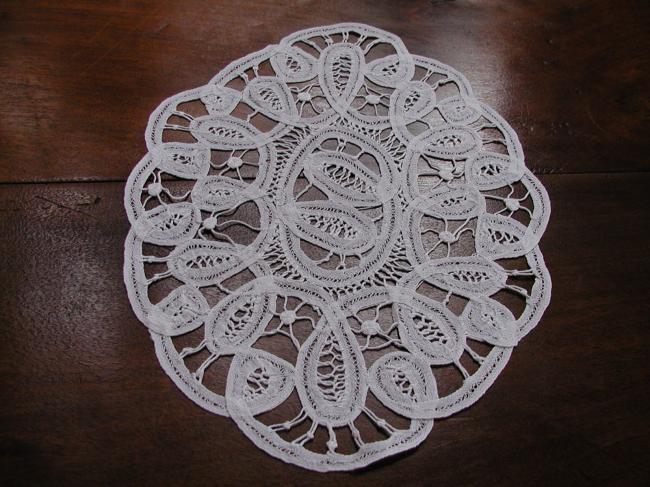 So cute Battenburg tape lace doily