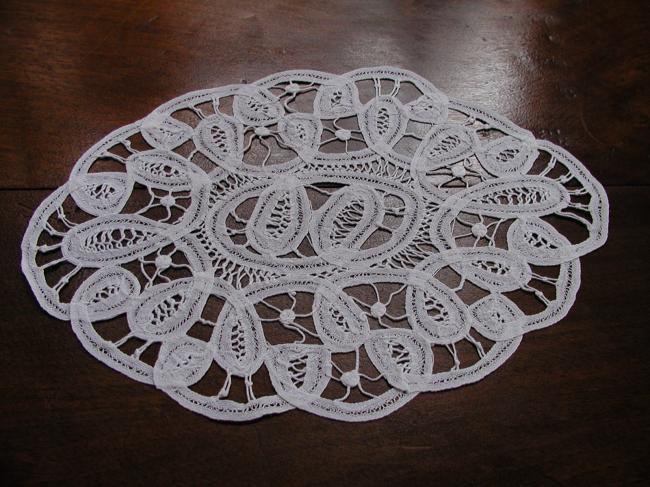 So cute Battenburg tape lace doily