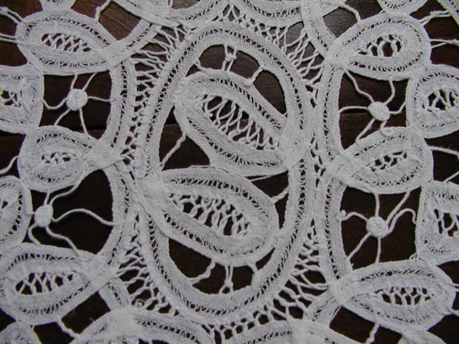 So cute Battenburg tape lace doily