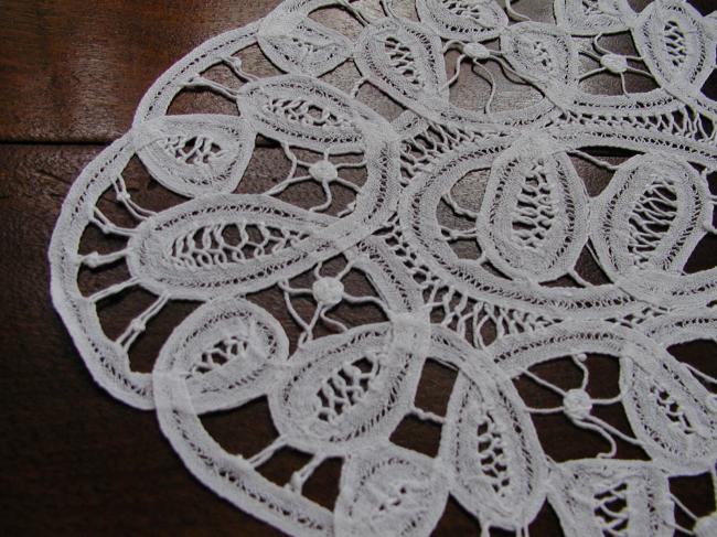 So cute Battenburg tape lace doily