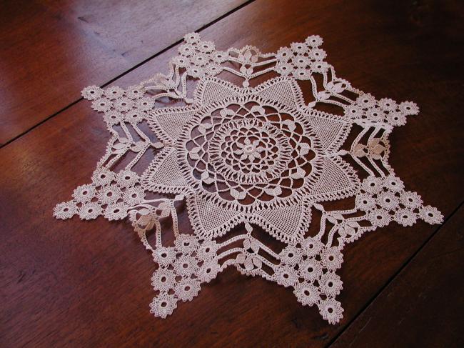 Such a beautiful fine needle lace doily