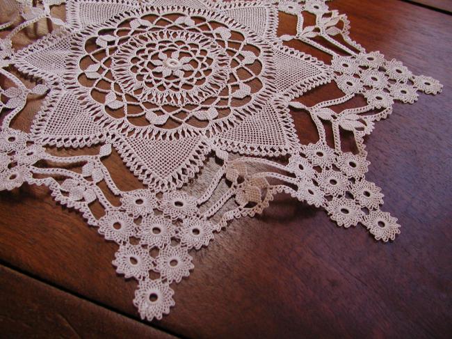 Such a beautiful fine needle lace doily