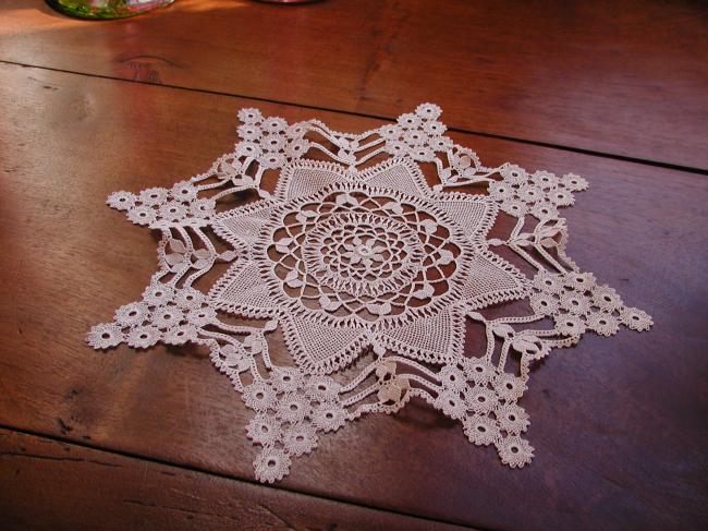 Such a beautiful fine needle lace doily